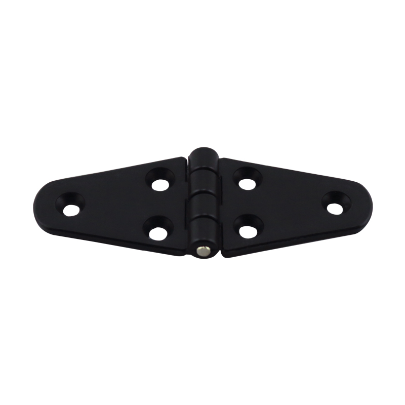 [] Hinge Polyamide, Double Oval, 110x40x4.5mm, Black image