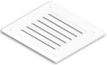 [] Ventilation Shaft Ventilator, 127x115mm, White image