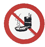 [] PVC Sticker ''No smoking'', Diam. 135mm image