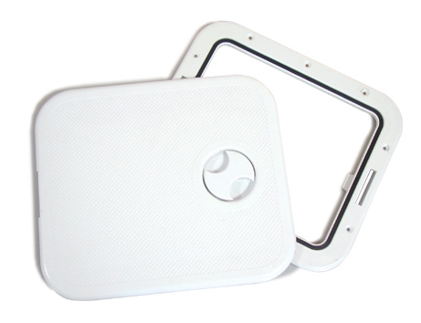 [] INDUSTRIAL Access Hatch w/Detach.Cover,316x360mm,White image