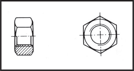 [] Hexagon nut Ø 5 mm Inox 316 DIN 934 / ISO 4032 image