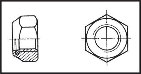 [] Self-locking Nut M 3 mm Inox 316 DIN 985 / ISO 10511 image
