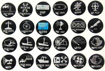[] Self-adhesive function labels for switch panels - set of 24pcs image