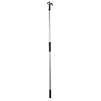 [] Telescopic Hook w/Single End, Anod. Alum., L114-192cm, Ø30mm,Black image