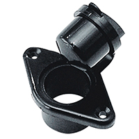 [] Buoyancy Tank Drain Socket w/Plug, Int. Ø18mm, Black image