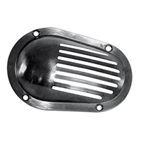 [] Plastic Strainer Grilled, Oval, 120x80mm, Black image
