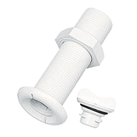 [] Drain Socket w/Plug, Round, ''Fast Lock'',Ø43mm, White image