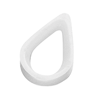 [] Thimble for Ø3mm Rope, Nylon PA, White image
