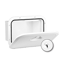 [] TOP LINE Storage Hatch w/Lock, White, 270x375mm image