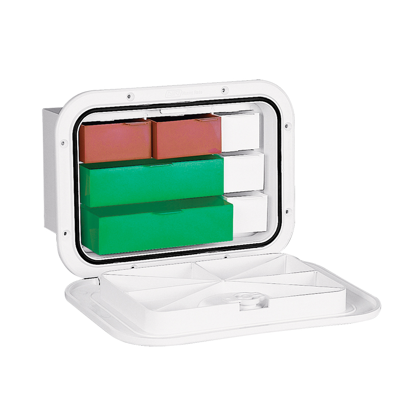 [] TOP LINE Storage Hatch w/Drawers, White, 270x375mm image