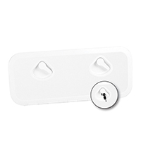 [] TOP LINE Hatch, w/Lock, White, 243x607mm image