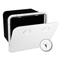 [] TOP LINE Storage Hatch w/Lock, White, 460x525mm image