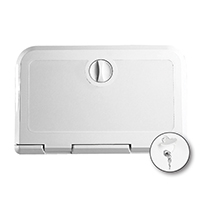 [] Hatch for VHF/RadioCD, w/Lock, 180x285mm, White image