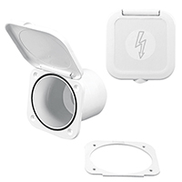 [] Case for Battery Switch w/Watertight Lid, White image