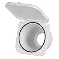 [] Case for Water Tap, w/Lid, Square 95x95mm, White image