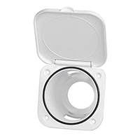 [] Case for Shower Head, Square, w/Lid, 95x95mm, White image