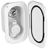 [] Case w/Shower &Mix. Tap, 3m Hose, Lid w/Gask.White image