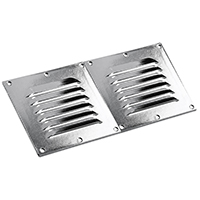 [] Vent. Shaft Grilles Cover, Double, 258x118x6,5mm, Black image