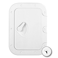 [] CLASSIC Hatch w/Lock, White, 275x375mm image