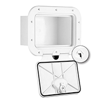 [] CLASSIC Storage Hatch w/Lock, White, 275x375mm image