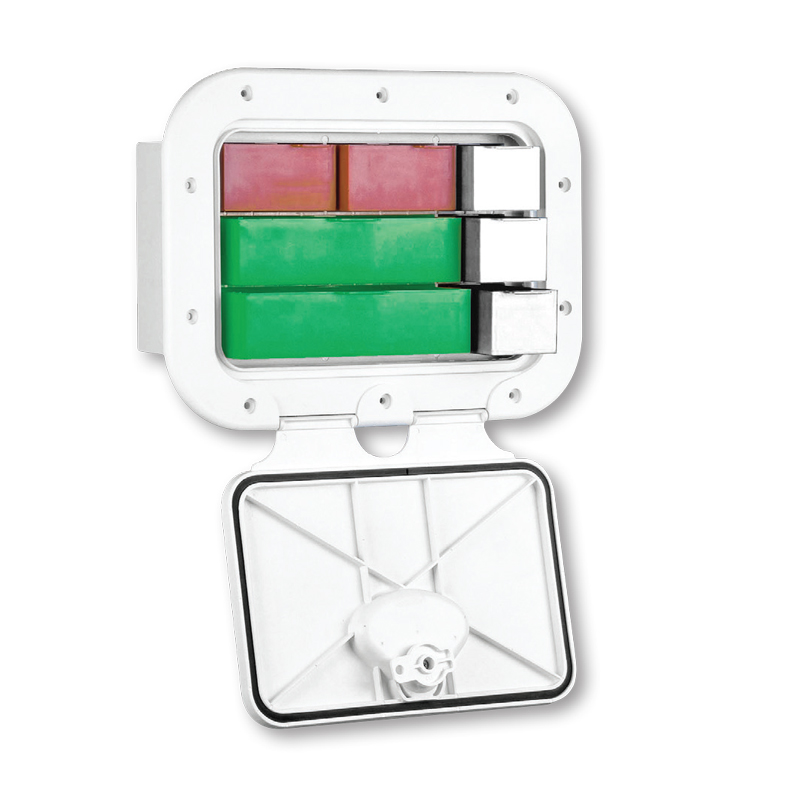 [] CLASSIC Storage Hatch w/Drawers, White, 275x375mm image