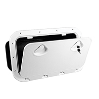 [] CLASSIC Storage Hatch w/Lock, White, 355x600mm image