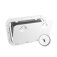 [] CLASSIC Hatch w/ Storage Bag & lock, White, 355x600mm image