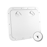 [] CLASSIC Hatch w/Lock, White, 463x517mm image