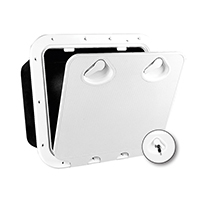 [] CLASSIC Storage Hatch w/ Lock, White, 463x517mm image