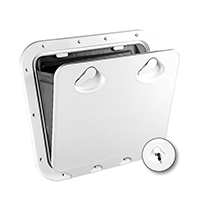 [] CLASSIC Hatch w/ Storage Bag & Lock, White, 463x517mm image