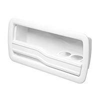 [] Util.Stor. Case, Sidem. w/Glass holder, Right, Wh image