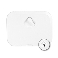 [] TOP LINE Hatch w/Lock, White, 270x375mm image