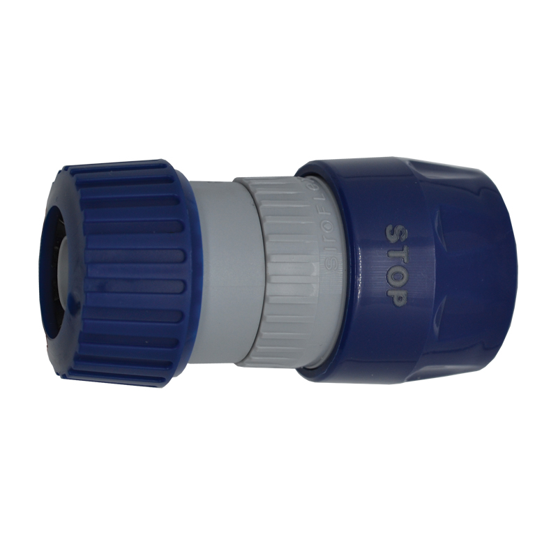 [] Female quick connector with hose grip Ø20 (1/2”) and “stop” valve image