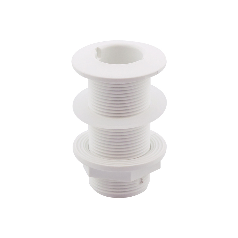 [] Thru-Hull Fitting 1 1/4'',w/ Washer, L98mm, White, ISO image