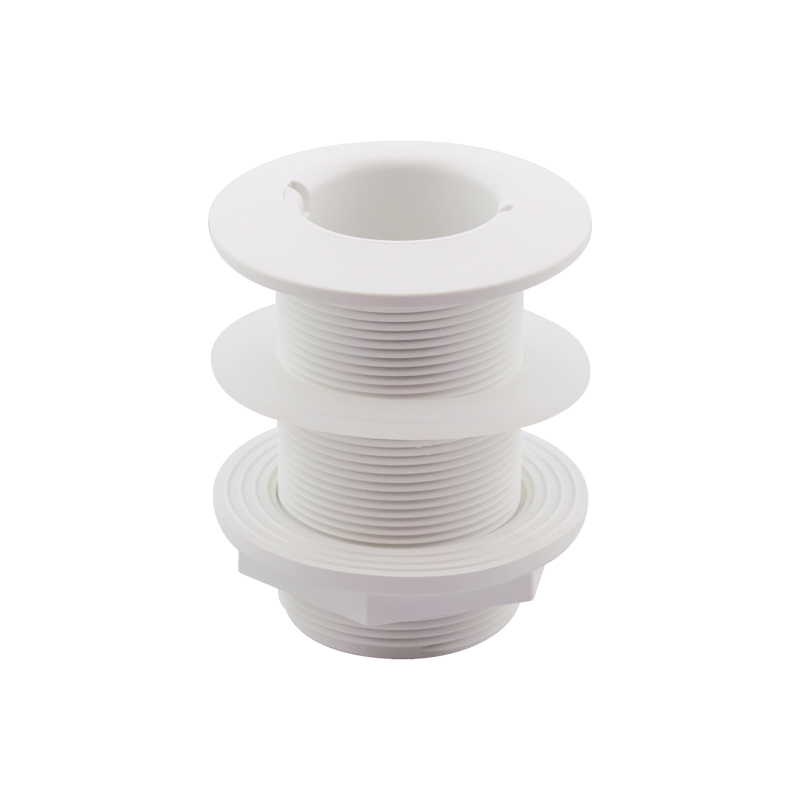 [] Thru-Hull Fitting 2'',w/ Washer, L110mm, White, ISO image