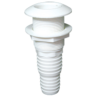 [] Thru-Hull Easy Mount 1 1/4'', f/Hose Ø28/35mm, White image