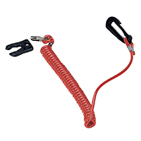 [] Set KillSwitch Key w/Coil Lanyard f/Honda/Omc Eng. image