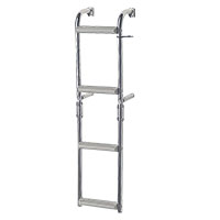 [] Foldable Ladder for Nar. Transom, 2+2 steps, Inox 316, 90⁰, L835xW215mm image