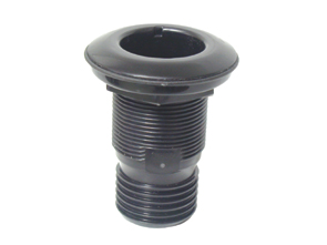 [] Thru-Hull w/Fl.Flange,1 7/8'', for Ø39mm Hose, Black image