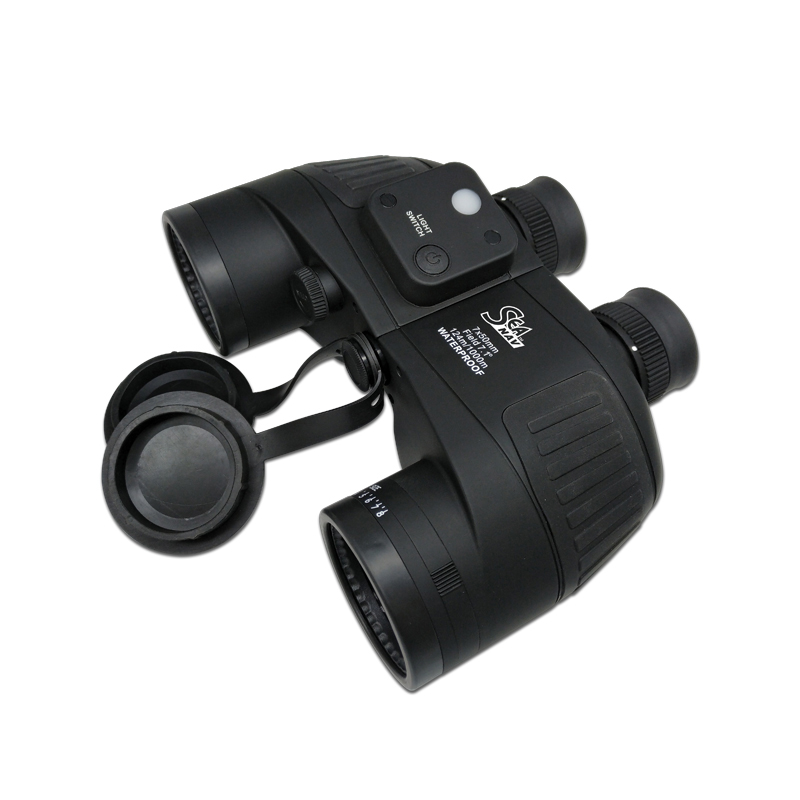 [] SEA NAV Binoculars, Individual Focus, 7x50, w/ Compass, Waterproof, Floating image