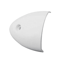 [] Ventilation Clam Shell Cover, 55x50x12mm, White image