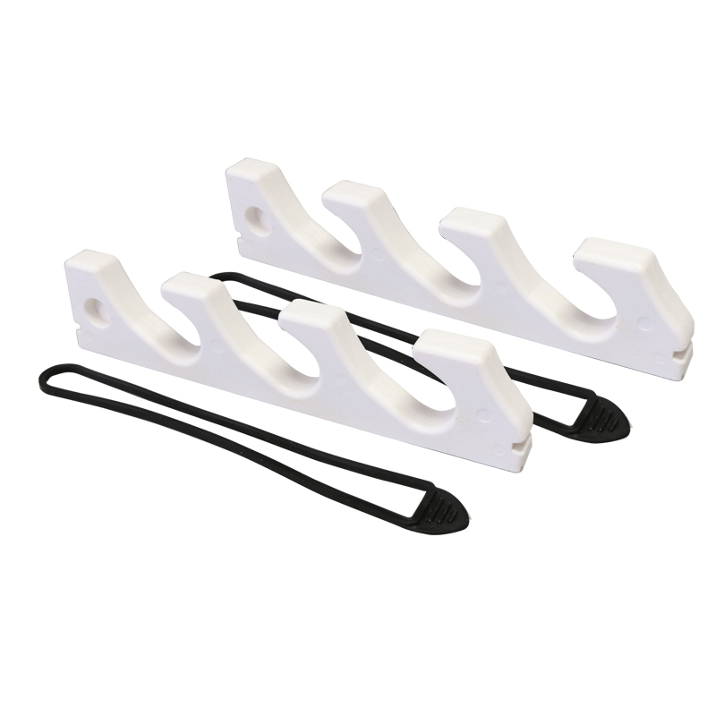 [] Storage Rack (Pair) for 3 Fishing Rods, White image