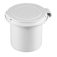[] Case for Shower Head, Round, w/Lid, Ø66mm, White image