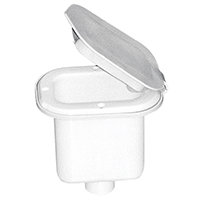 [] Case for Shower Head, Square, w/Lid, 125x97mm, White image