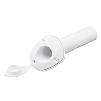 [] Rod Holder, w/ Cap, Plastic, Ø40mm, H.230mm, White image