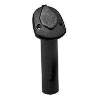 [] Rod Holder, w/ Cap, Plastic, Ø40mm, H.230mm, Black image