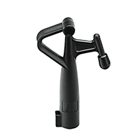 [] Hook Female w/Single End, Plastic, Ø25mm, Black image