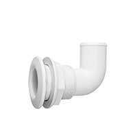 [] Thru-Hull Elbow 90º, for Hose Ø20mm, PA, White image