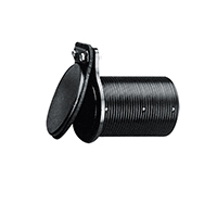 [] Thru-Hull Ø68mm w/Non-return Valve, L.107mm, Black image