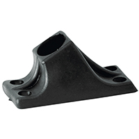 [] Rectangular Socket 60°, f/Tube Ø22mm, Plastic, Black image